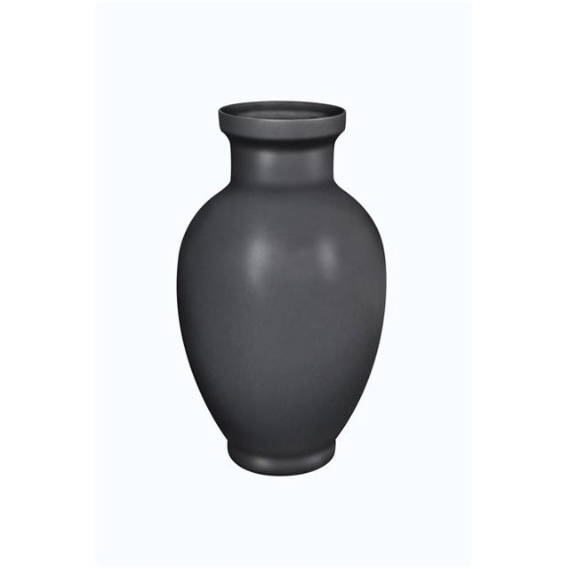 Contemporary Style Decorative Ceramic Vase, Black