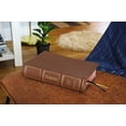 thumbnail image 2 of Kjv, Thompson Chain-Reference Bible, Genuine Leather, Calfskin, Brown, Red Letter, Thumb Indexed, Comfort Print, (Hardcover), 2 of 4