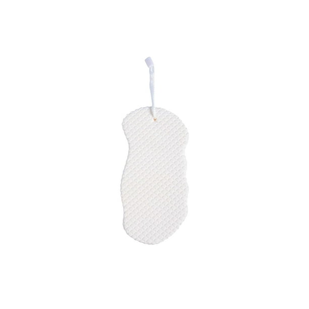 Naiovety Esponja de ducha para el cuerpo, líneas exfoliantes suaves, cepillos de baño, removedor de piel muerta para el cuerpo, herramienta limpiadora Suministros de limpieza para el hogar Blanco Naiovety HA074107-01