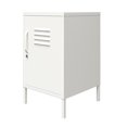 thumbnail image 4 of RealRooms Shadwick Metal Locker End Table with 2 Shelves, Soft White, 4 of 9