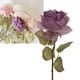 thumbnail image 5 of Centro de mesa para bodas y decoración del hogar: exquisito ramo de rosas artificiales de color morado, 5 of 8