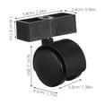 thumbnail image 2 of KONTONTY Flower Pot Mobile Cart Planter Box Wheels Black Mobility Enhancement Balcony Use 4 Pcs, 2 of 8