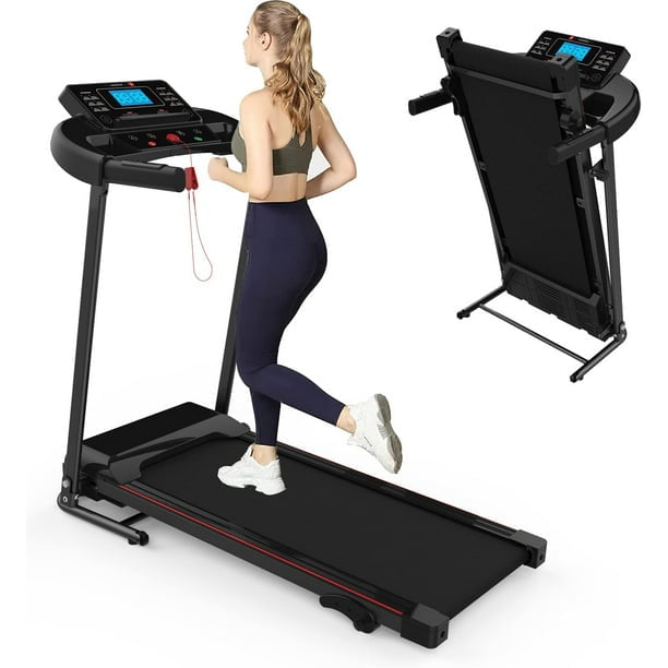 HLAiLL 2.5HP Folding Treadmill with Manual Incline Fitness Workout Exercise Machine w/Wireless
