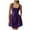 Dark Purple, variant on Womens Summer Dresses 2025 Casual Sleeveless Sundress Beach Vacation Flowy Tiered Short Dresses with Pockets Dark Purple, XL
