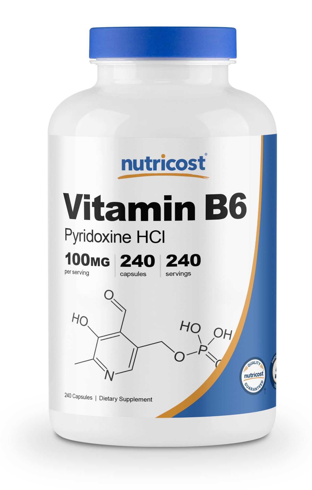 Nutricost Vitamin B6 (Pyridoxine HCl) 100mg, 240 Capsules - Walmart.com ...