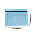 thumbnail image 3 of Qonioi 2PC Cloth Eyelet Binder, B5 File Bag with Three Holes & Zipper, Stationery Storage Pouch, Pen & Document Holder, 3 of 7