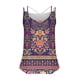 thumbnail image 5 of Puntoco Camisetas de cuello cuadrado para mujer, sueltas, informales, a la moda, con estampado de cuello redondo, camiseta sin mangas de verano, 5 of 5