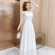 thumbnail image 3 of Elegante conjunto de 2 piezas de verano 2023, vestido de tirantes, abrigo, bufanda, moda de dos vías, traje de hermana real para mujer, 3 of 5