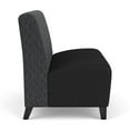 thumbnail image 2 of Siena Lounge Reception Armless Loveseat / Black Steel Legs / Dark Gray / Black, 2 of 5