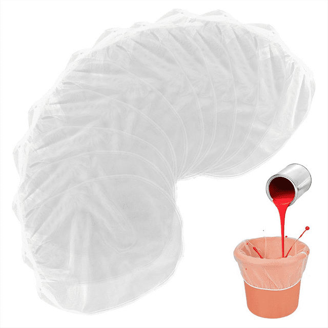 30 Bolsas Coladoras de Pintura, Bolsa de Filtro de Fina de 1 Galón con Cordón Elástico, Bolsas Coladoras para Pintura y Jardinería