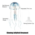 thumbnail image 3 of Unique Bargains Aquarium Jellyfish Glow Decor Fish Tank Fluorescent Jellyfish Ornaments Blue 3.2"x7.5" with Suction Cup, 3 of 6