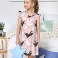 thumbnail image 4 of Balery Swan And Flowers2 Camisón de princesa para niñas, pijama de algodón con mangas abullonadas, suave y bonito.-XX-Large, 4 of 6