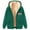 #043-Green, variant on Women's Christmas Pattern Fleece Hoodie Soft Sherpa Lined Coat with Drawstring Hood and Full Zip Gifts