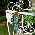 thumbnail image 3 of Attraction Design Welcome Sign for Front Door Decor Hanging Sign, Metal Flower Welcome Door Sign Wall Art Decor Hanging for Indoor Outdoor Patio Garden Yard Sign Porch Decoration 15.25X8.5In (B), 3 of 7