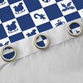 thumbnail image 4 of Feelyou Cartoon Plaid Blackout Curtains Set of 2 (52x84 Each) for Teen, Cute Santa Claus Gift Window Curtains, Blue Christmas Theme Curtains and Drapes, Curtains and Drapes Home Decor, 4 of 6