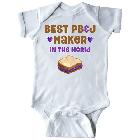 

Inktastic World s Best PBJ Maker Gift Baby Boy or Baby Girl Bodysuit