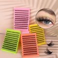thumbnail image 2 of Granjero Gordo Paquete de 3 cajas de pestañas, paquete de pestañas naturales artificiales reutilizables, pestañas postizas rizadas, MIX02, 2 of 3