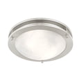 thumbnail image 6 of Livex Lighting Ariel Ceiling Mount in Brushed Nickel, 6 of 9