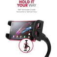 thumbnail image 4 of Macally Adjustable Flexible Tablet & Phone Holder - Clip On Clamp for Desks, Black, 4 of 7