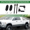thumbnail image 2 of 6pcs Front Suspension Kit Inner Outer Tie Rod End with Boot for Dodge Dakota for Dodge Durango, 2 of 6
