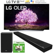 LG OLED65C1PUB 65 Inch 4K Smart OLED TV with AI ThinQ (2021 Model) Bundle with LG SP9YA 5.1.2 ch Sound Bar w Dolby Atmos & works with TaskRabbit Installation Services
