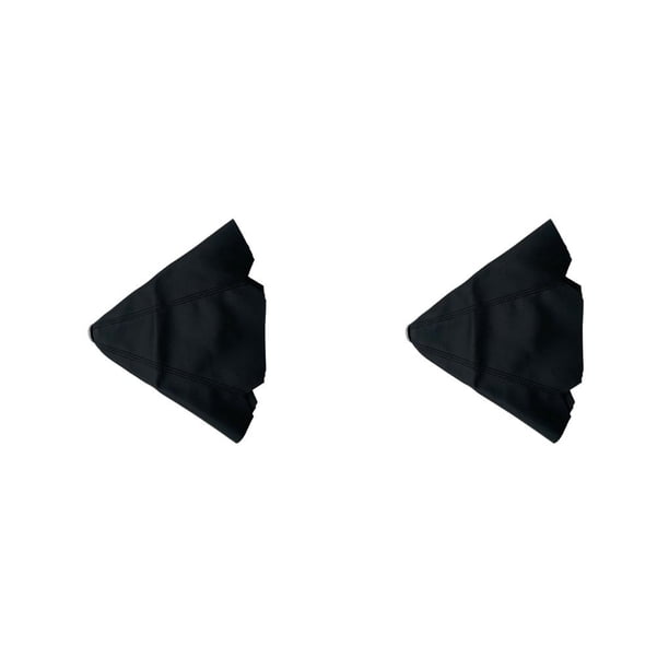 Sidaley Cubierta de palanca de cambios de coche, perilla decorativa a prueba de polvo, Protector de cuello de palo, reemplazo de controlador de Línea negro 2piezas