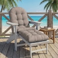thumbnail image 4 of HONEY HOME Outdoor Adirondack Chair Cushions, 44x19x4 inch Waterproof Rocking Chair Cushion and 17x19 Ottoman Cushion for Patio, Garden, 4 of 7