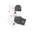 thumbnail image 2 of Champion Men’s Ankle Socks 8 Pack – Half Terry Cushion, Moisture-Wicking, Arch Support, Stretch Comfort, Sizes 6–12.5, 2 of 7
