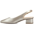 thumbnail image 2 of Journee Womens Sylvia Medium and Wide Width Sling Back Covered Block Heel Pumps, 2 of 9