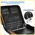 thumbnail image 4 of Zipper Binder with Shoulder Strap 2 inch 3 Ring Waterproof File Folder Organizer Bag 500 Sheet Western-style Cowhorn Skulls, 4 of 8