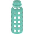 thumbnail image 3 of Botella de vidrio Lifefactory 266 ml con funda de silicona color kale, 3 of 5