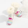 thumbnail image 1 of Botas cortas para niños con lentejuelas de arcoíris nuevo otoño e invierno más botas de nieve cálidas de terciopelo para niñas botas transparentes 27-Insole17.5CM Gao Jinjia LED, 1 of 2