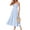 Light Blue, variant on Womens Summer Dresses Casual Square Neck Sleeveless Formal Wedding Guest Beach Vacation Boho Maxi Dress M