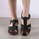 thumbnail image 1 of MKLEKYY Sandalias de Plataforma para Mujer, Sandalias Retro de Verano Con Costuras, No Ligeras, de Talla Grande, Con Punta Redonda y Tacón de Cuña, Cómodas, 1 of 4