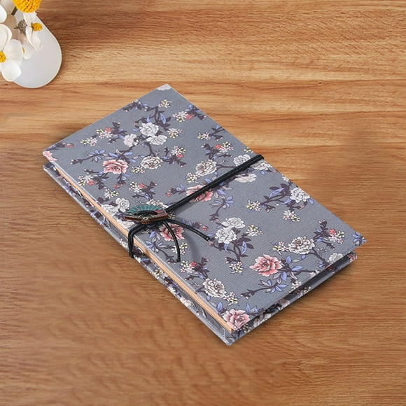 Uklsqma Flower Diy Photo Album | Graduation Memory Book | Multicolor Paper & Kraft Paper Cover | 15 Sheets 30 Pages | Slim Portable Keepsake for Home Office Travel | Gift for Family Friends
