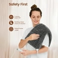 thumbnail image 5 of Electric Blanket with 130W Fast Heating to 150°F - 30×60cm/12*24inch. 4 Heat Settings, Auto-Off. Moist/Dry Option, Washable. Electric Blanket - Great Mothers Day & Birthday Gift for Women Mom, 5 of 7