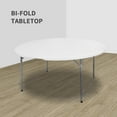 thumbnail image 7 of Heavy Duty 5ft Circular Foldable Banquet Dinning Plastic Folding 60 inch Round Table For Event Party, 7 of 7