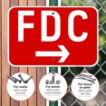 thumbnail image 4 of FDC Right Arrow Sign, Red Background,, 4 of 5