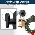 thumbnail image 4 of Suction Cup Hooks for Shower, Heavy Duty Wall Hangers for Bathroom, Glass, Front Door, Towels, Robes, Loofahs, Christmas Wreaths, Reusable, Damage Free, Holds 15 Lbs, 1 Hook, 4 of 6