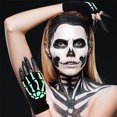 thumbnail image 3 of Naiovety Manoplas de Halloween de punto deportes montar guantes sin dedos mujeres luminosas fiesta de terror niños niñas calentadores de Type6 NO6, 3 of 6