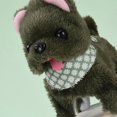 thumbnail image 2 of Electric plush toy puppy can walk, bark, nod and wag its tail 1-3 pet playhouse children's toys (vertical eared teddy bear [green]), 2 of 5