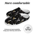 thumbnail image 6 of Balery Playing Music Skeletons Pattern Women's Fuzzy Memory Foam Slippers Fluffy Winter House Shoes Indoor and Outdoor-40/41, 6 of 7
