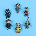 thumbnail image 4 of Coraline Enamel Pin Set - Coraline Costume Halloween Cosplay Jewelry - Christmas Gift for Women Men and Fans, 4 of 9