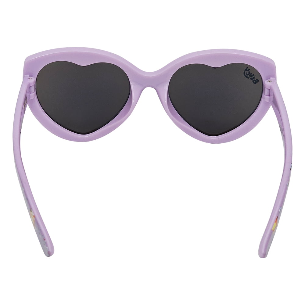 Bluey Purple and Pink Heart Frame Sunglasses