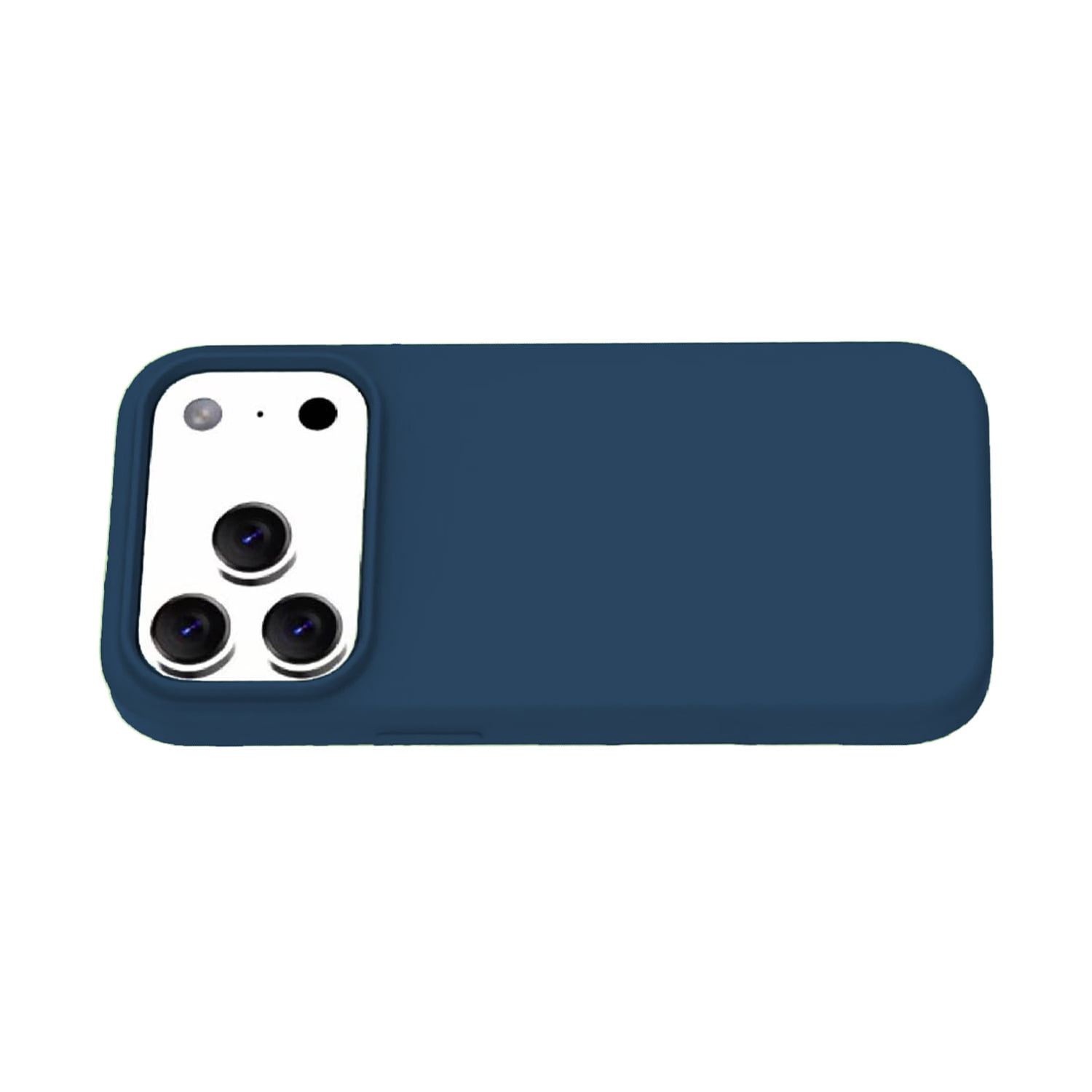 Soft-Touch Silicone Case for iPhone 17 Pro Max - Dark Blue