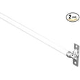 thumbnail image 2 of EAGLEGGO Tringles de Rideau à Extrémité Pivotante de 5/16 Po pour Châssis - 2 Tringles - Largeur Réglable de 21 à 38 Po, Blanc avec Extrémités en Nickel, 2 of 5