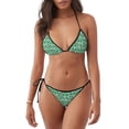 thumbnail image 1 of Gaeub Christmas French Bulldog Print Women's Triangle Bikini,String Bikini Set,Two Piece Swimsuit Bathing Suits, 1 of 6
