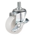 thumbnail image 5 of Unique Bargains 2 Inch Swivel Caster Wheels PP Threaded Stem with Brake 66lb Capacity 4 Pcs, 5 of 5
