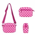 thumbnail image 4 of Small Checkered Crossbody Bag for Women Cute Purses Trendy Shoulder Handbags Wide Strap Checkered Crossbody Bag for Women Bum Bag Fanny Pack Chest Shoulder Purses Belt Sling Bag, 4 of 5