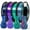 Blue Series, variant on Epelay PLA 3D Printer Filament, 1.75mm, Dual Color Shiny Rainbow Series, 4 x 250g Bundle, Compatible with FDM Printers